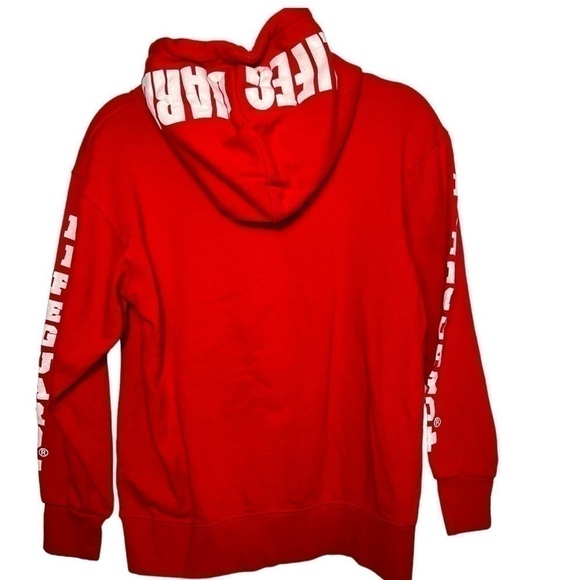 Lifeguard+ Hoodie Crystal River FL Red w White Lifeguard Logo Size Small - Picture 2 of 6